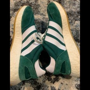 Womens adidas green and white 8.5